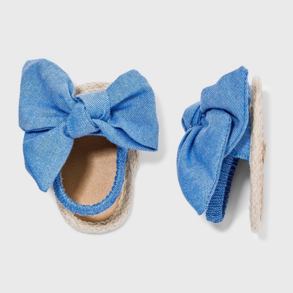 3-6M Chambray Bow Sandals